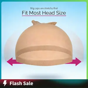 Premium Beige Wig Caps Designed for Women, 2 Pieces Included in One Pack