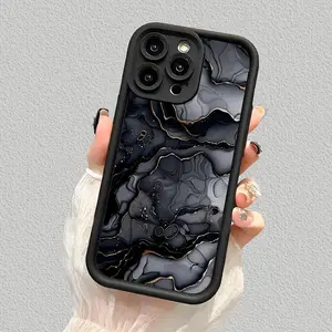 Marble Pattern Phone Case, Full Body Shockproof Phone Protective Cover, Fashion Phone Accessories Compatible with iPhone 11 12 13 14 15 Pro Pro Max Plus, Casing