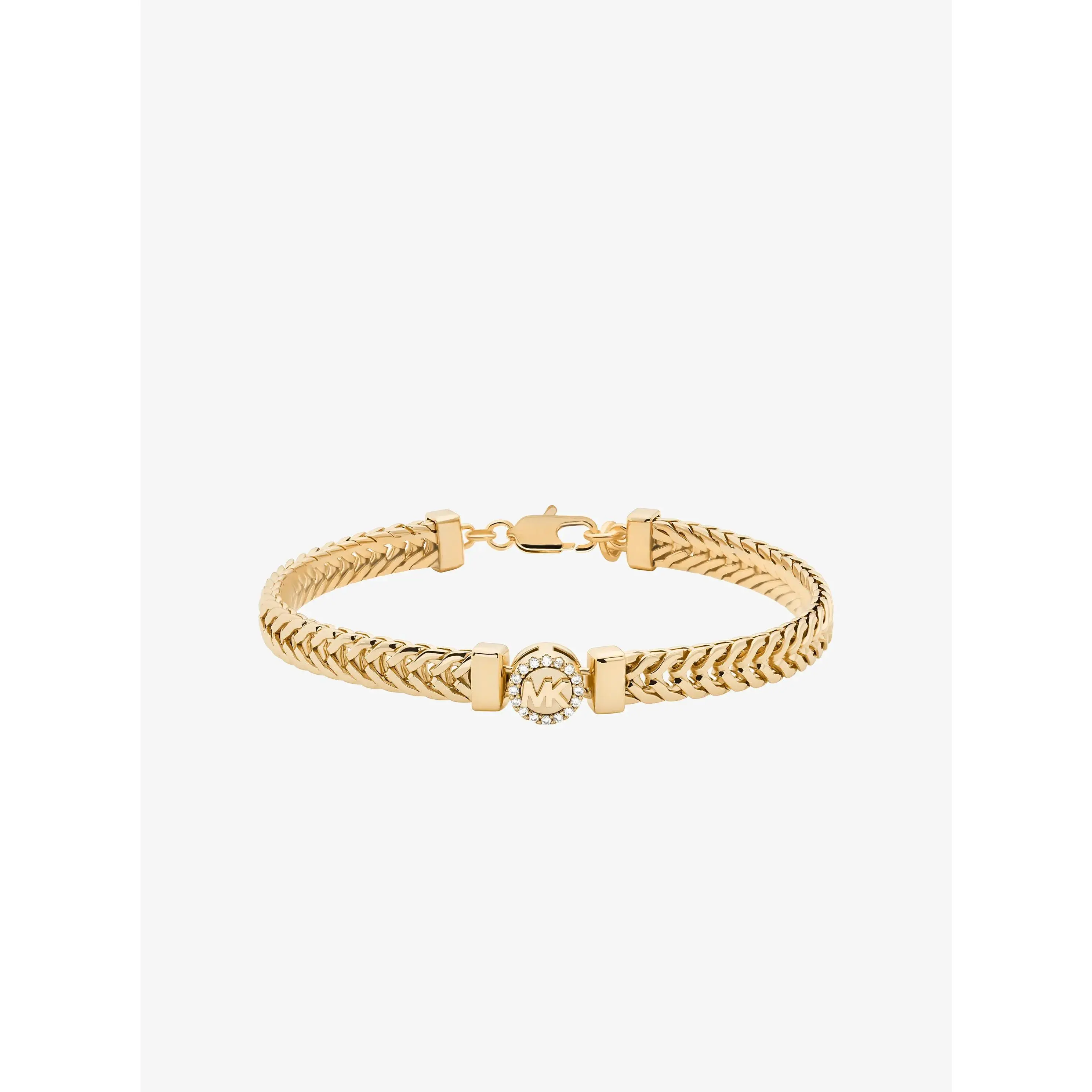 Pavé Logo Foxtail Chain Bracelet