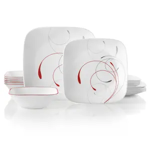 Corelle® Square Splendor 18-piece Dinnerware Set, Service for 6