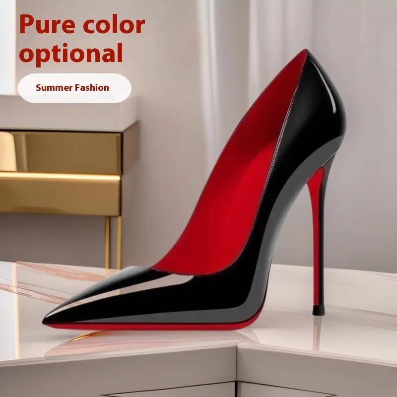 Aura Noir Signature Pointed Stiletto Heels