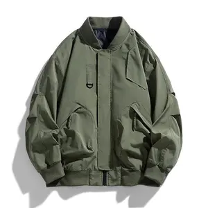 Spring Autumn Plus Size Jacket Men's Pocket Loose Fashion Brand Coat 130kg 7XL bomber jacket 5XL 6XL workwear jacket Menswear Tops