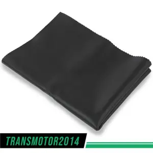New Vinyl Motorcycle ATV Scooter Seat Cover Fabric Matte Black - 24" x 36" Upgraded Version
