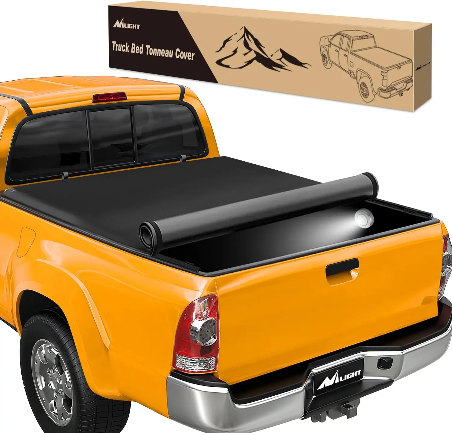 Nilight Soft Roll Up Truck Bed Tonneau Cover Compatible with Toyota Tacoma 2005 2006 2007 2008 2009 2010 2011 2012 2013 2014 2015 6ft Car Accessories  dealsforyoudays, Truck Bed Covers, Pickup Truck Cover