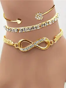 Beautiful Rhinestones Bracelet by Advaya