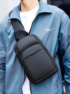 Unisex Solid Color Chest Bag, Ultra-Lightweight Commuter Crossbody Bag, No Burden Design, Perfect for Daily Use, Stylish and Practical