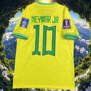 2022 Fan Edition Home ShortSleeve Neymar Soccer Jerseys