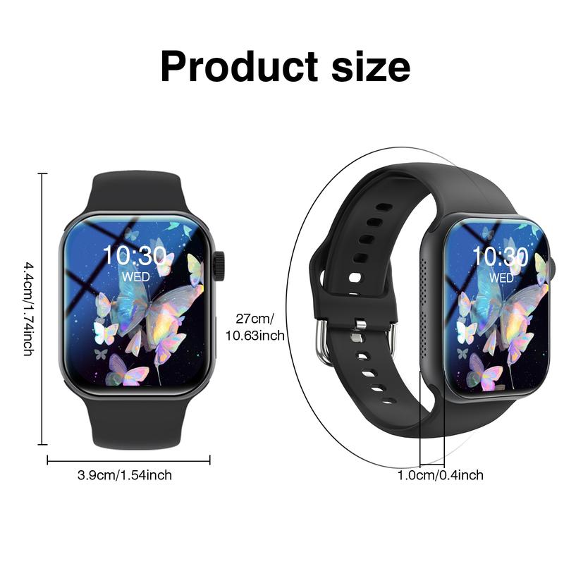2026 New Smart Watch HD Touchscreen - Wireless Calling, Camera & Music Control, Multi-Sport Modes, Alarm/Call-SMS Alert, Custom Display, iOS Android Compatible, Sport Smartwatch (Unisex)