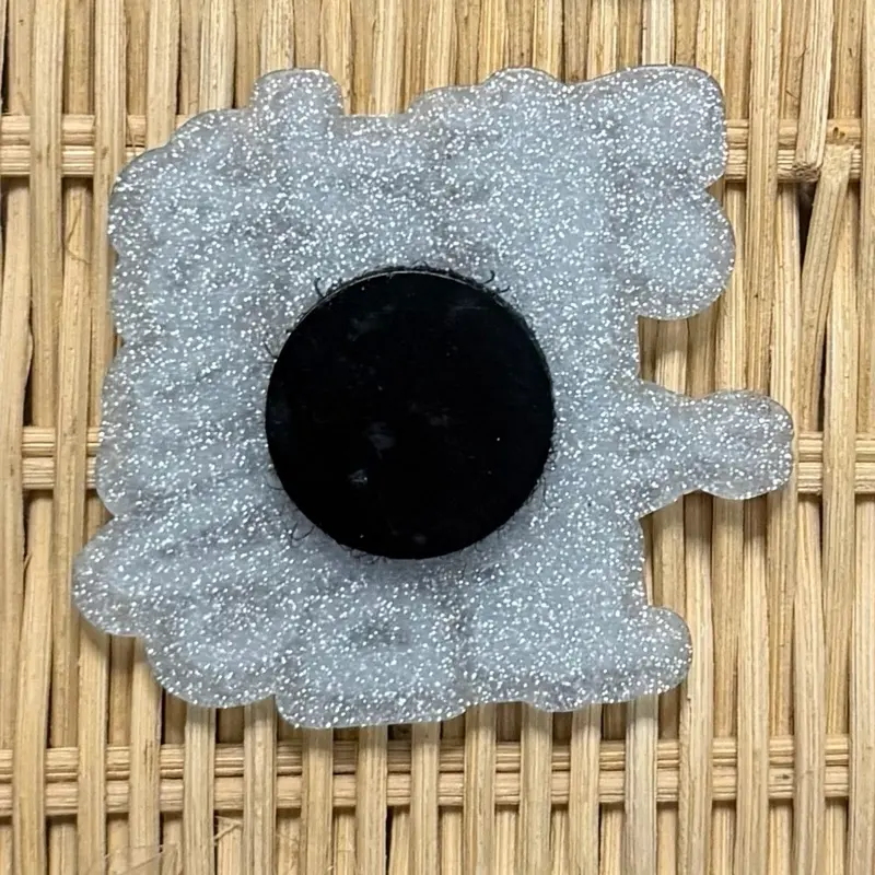 Acrylics with Velcro backings for interchangeable badge reel