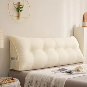 Thick Soft Triangle Bedside Pillow, Waist Support, Fits Back, Suitable for Bedroom, Dormitory, Sofa, Living Room, All-Season Home Decor