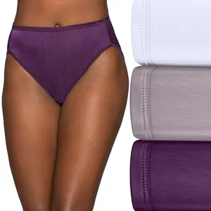 Vanity Fair Womens Illumination Hi-Cut Panty, 3 Pack