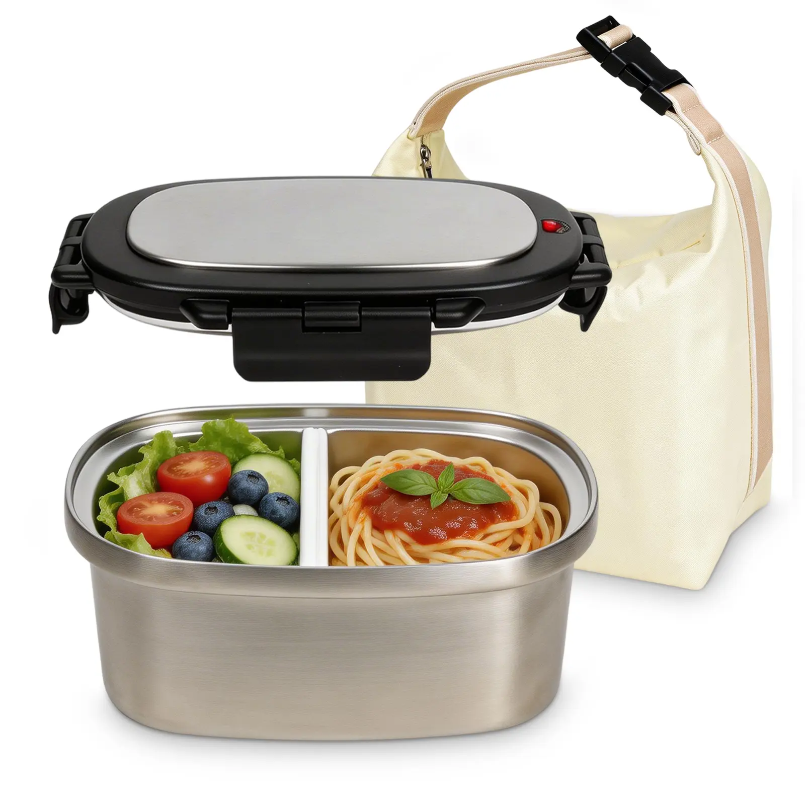 33oz Insulated Bento Lunch Box with Lunch Bag, Leakproof Stainless Steel Food Container, Meal Prep Lunch Container for Adults Office School