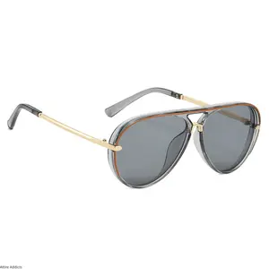 2025 New Y2K Futuristic Oversized Wayfarer | Korean Brown Lens + Italian Nylon Frame – UV400 – US Design – Cute & Cool, Light Luxury – Perfect for Summer & Street – Unisex Head-Turner