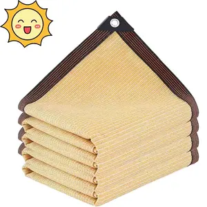 Outdoor Shade Cloth with Grommets, 60% Sun Shade Cloth, Beekeeping Supplies for Pergola Cover Patio Gazebo Deck Garden Porch, Canopy and Sunshade
