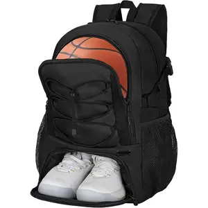 Basketball Backpack,Large Sports Bag with Ball Compartment & Shoe Compartment,Basketball Bag Fit Volleyball, soccer,Gym
