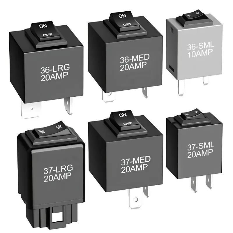 9038 Relay Bypass Switch & Diagnostic Tester Kit Relay Tester Tool Automotive Relay Tester 6-Pack for GM BMW Audi Chrysler 20A 30A 12V Fuel Pump Window Headlight Repair Vehicle Car Relay Tester