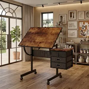 ARCH 1500 pieces Jigsaw Puzzle metal Table board for adults gift with 4 trays, 2 Storage drawers and 4 wheels (black)