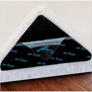 12 Pcs Double Sided Non-Slip Rug Tape Reusable Washable for Hardwood Floors & Tiles Floor-Safe No Damage Easy to Use Home Decor Rugs