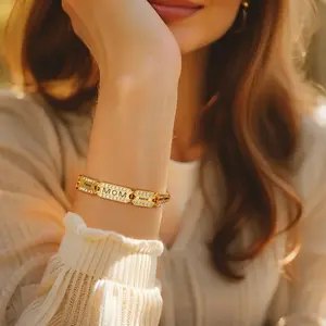 [Engraving(S9)]Custom Name Diamond Bracelet
