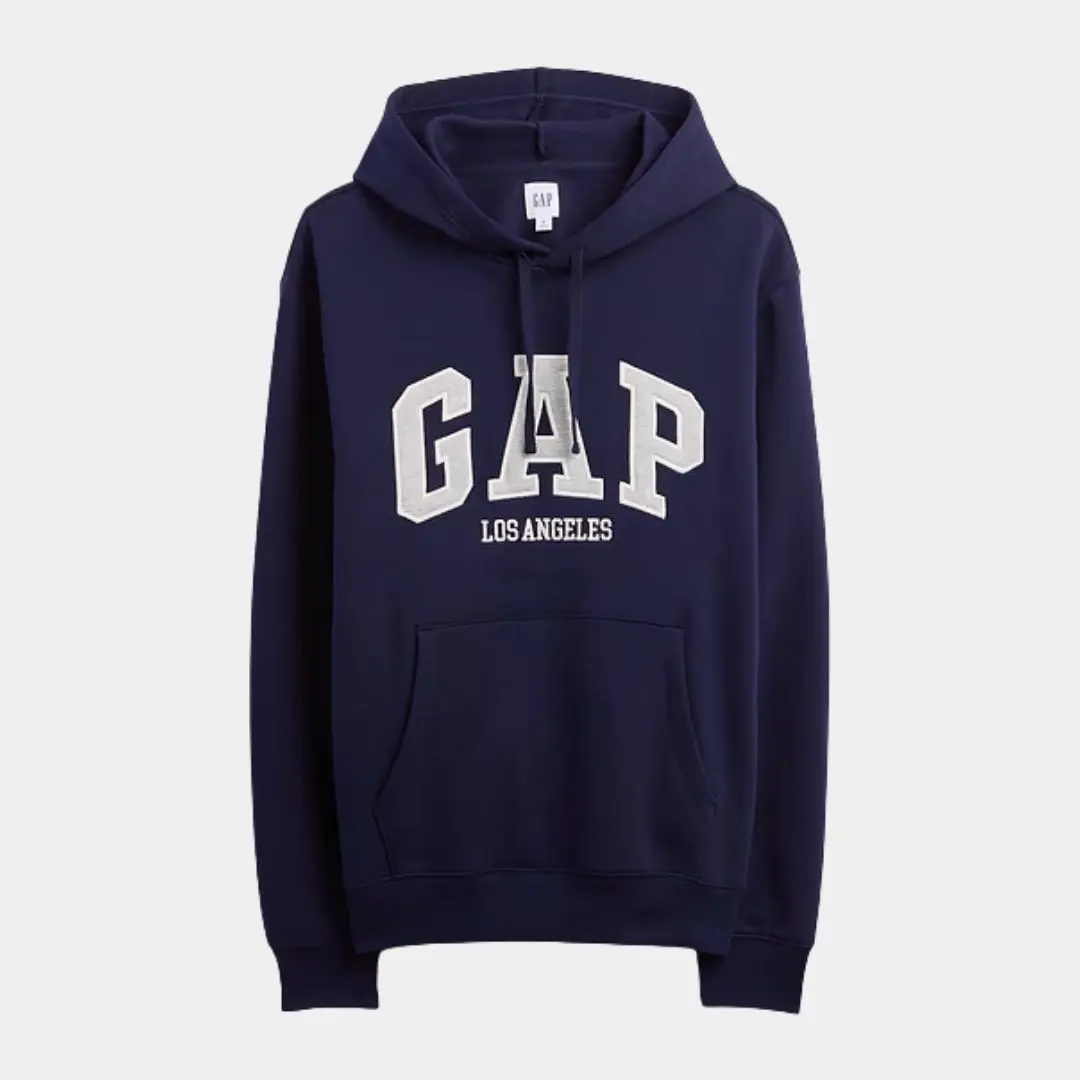 GAP Unisex Relaxed Gap Logo Zip Hoodie
