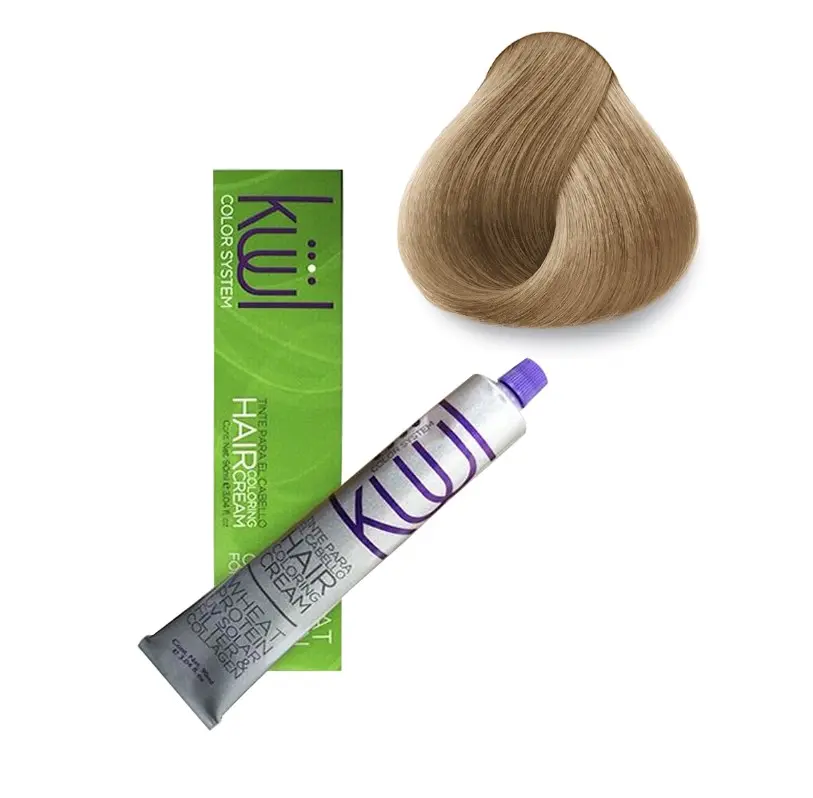 KUUL Pre-Mixed Permanent Hair Color - Ammonia-Free, Long-Lasting Haircare Product for Hair Coloring, 9.12 Rubio Clarisimo Cenizo Nacarado Shade, 3.04 fl oz Tube Container, Pre-Mixed Permanent Color
