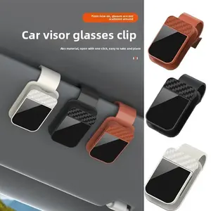 Car Sunglasses Holder Sun Visor Glasses Grip, Card Ticket Holder, Stable Storage Grips, Car Storage Organizers, Eyeglasses Hanger, Car Interior Accessories