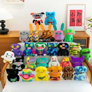 New Big-Toothed Cute Monster 8inch Plush Toy Laboratory Alien Doll