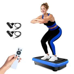 Vibration Plate Exercise Machine for Lymphatic Drainage Vibrating Plate Exercise Machine with Bluetooth and LED Display, 330 LBS Capacity Whole Body Workout Vibration Platform Workout Equipment for Women Men Home