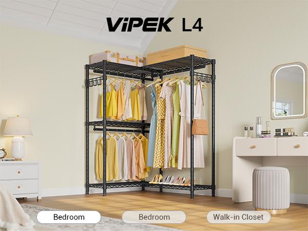 VIPEK L4 Corner Closet Storage Organizer – L Shaped Corner Rack