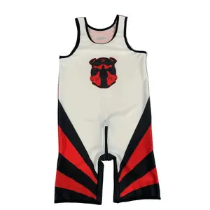 Men’s Front‑and‑Back Zipper Performance Wrestling Singlet | Stretch One‑Piece Bodysuit