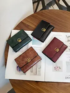 Vintage Wax Leather Short Wallet for Women, 2026 New Unique Design, Multi-Card Holder, Coin Purse, Fashionable Accessory