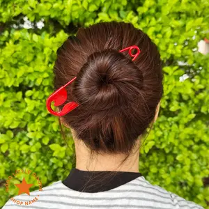 Red Monarch Mega Safety Hairpin for Alt Fashion Girl