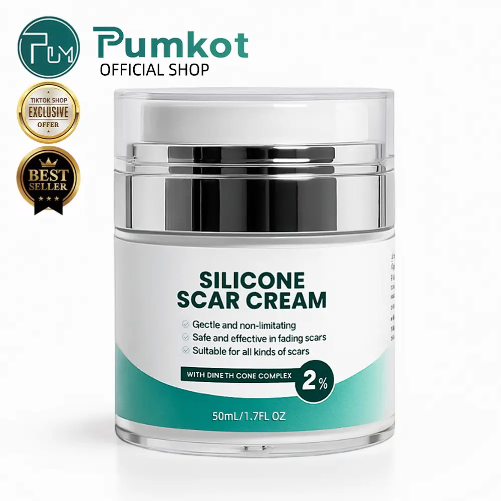 PUMKOT 2% Silicone Scar Repair Cream | Retinol Firming Cream | For Stretch Marks And Loose Skin, Surgical Scars, Old and New Scars, Scar Beauty Tools