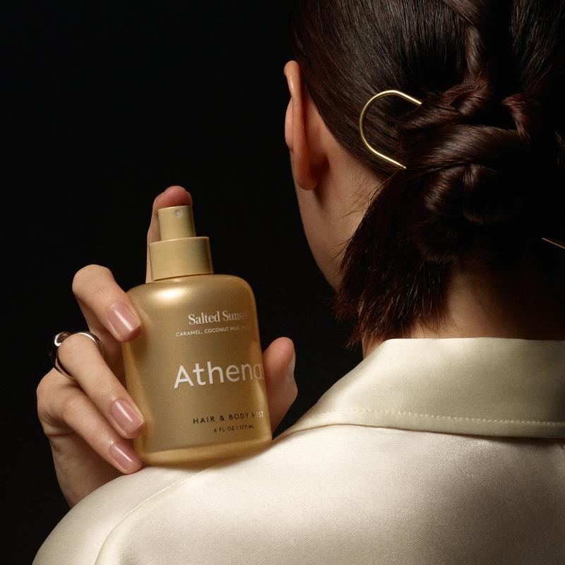 Salted Sunset - Athena Club Hair & Body Mist | Fine Fragrance | Lightweight & Layerable | Long-Lasting Wear | Dual-Purpose for Hair + Body