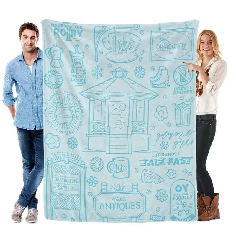 Gilmore Girls Polyester Throw Blanket- Cozy Warm, Fuzzy, Soft Bed Option, Ideal Blanket Gifts for Home Use, Cozy Warm Blanket