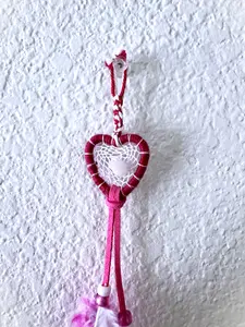 The Pocket Whimsy Series - Tiny Threads - Tiny Beads - Beautiful Hearts - Handmade Keychains
