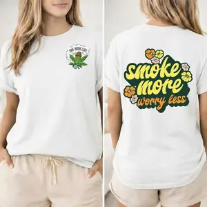 Smoke It Out Kush Leaf T-Shirt, Cannabis Weed Graphic Tee, Kush Leaf 420 Cannabis T-Shirt, Soft Cotton, For Men And Women.