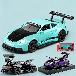 Porsche 911 Gt3 Rs Scale Model Car, Collectible Alloy Vehicle, Perfect Desktop Decoration & Gift, Detailed Replica Design