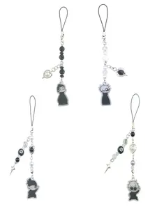 Anime Peripheral Jujutsu Kaisen Gojo Satoru Fashion Acrylic Beaded Phone Case Chain Cartoon Bag Pendant Decoration Phone Charms Phone Accessory