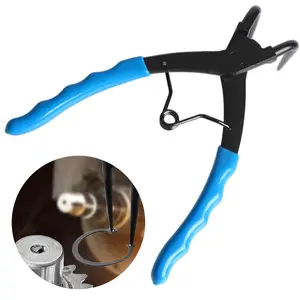 90 Degrees Bent Long Nose Snap-Ring Pliers, Heavy-Duty Cylinder Internal Circlip Pliers Internal Ring Remover Retaining Pliers for Cars Trucks Motorcycles