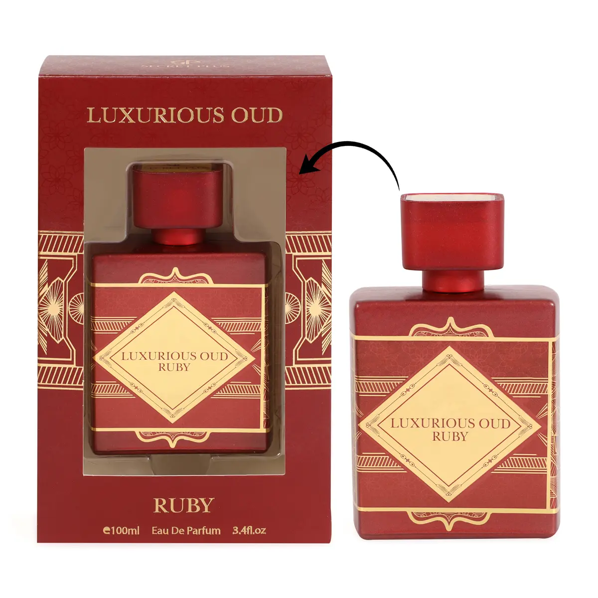 Luxurious Oud Ruby Unisex Fragrance, 100ml Perfume for Men and Women Luxurious Oud Ruby Unisex Fragrance, 100ml Perfume for Men and Women