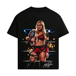 Liv Morgan WWE Women’s Champion Graphic Tee – Black Wrestling Superstar Shirt, Sexy Punk Style WWE Women’s Division Star Tee, Unisex Streetwear Oversized Top, Casual Cotton Graphic T-Shirt for Men & Women, Liv Morgan Fan Merch, WrestleMania WWE Outfit