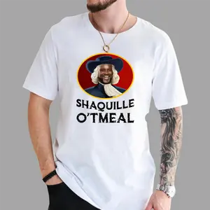 Shaquille Oatmeal Meme T-Shirt – Funny Unisex Graphic Tee, Viral Humor Shirt for Men & Women, Trendy Internet Joke  tshirt