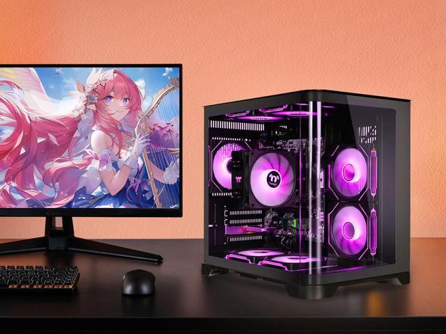 YEAH MAGIC Astral S1 Desktop PC AMD Ryzen 5 5600GT (6 core up to 4.6GHz) 16GB DDR4 3200MHz 1TB NVMe SSD 650W Gold PSU Windows 11 Home WIFI Gaming PC with 7 ARGB Fans,Gaming PC,Prebulit PC