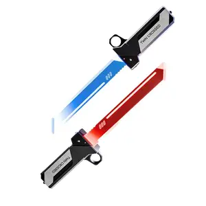 Double-Headed Light Saber, 360° Rotating Extendable Laser Sword, 7 Color Lights, Safe Non-Toxic Design, Role Play Toy for Adults Kids
