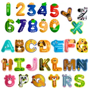 Magnetic Letters and Numbers,Colorful ABC Animal Alphabet Fridge Magnets,Educational Spelling Learning Game Toys for Kids,Toddlers 3 4 5 Years Old (Uppercase Letter+ Numbers)
