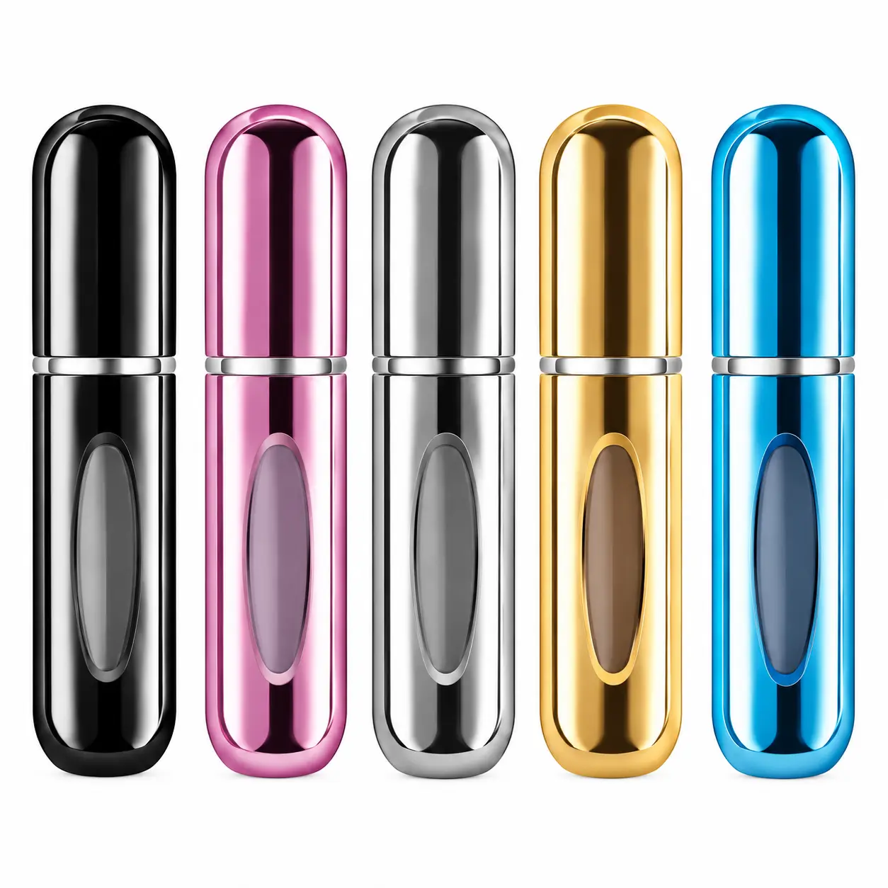5 PCS Handy Refillable Cologne Travel Bottle Set - Mini Perfume Atomizer Spray Bottles, Beauty Tools for Daily Elegance Use