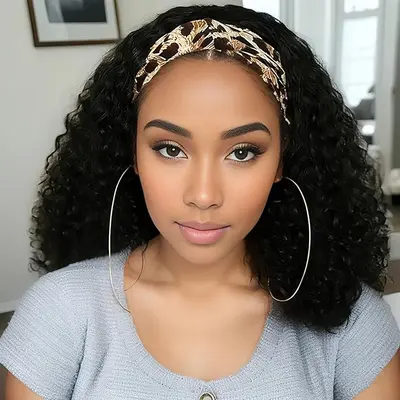 Cute Curly Hairstyle and Headband TikTok Shop