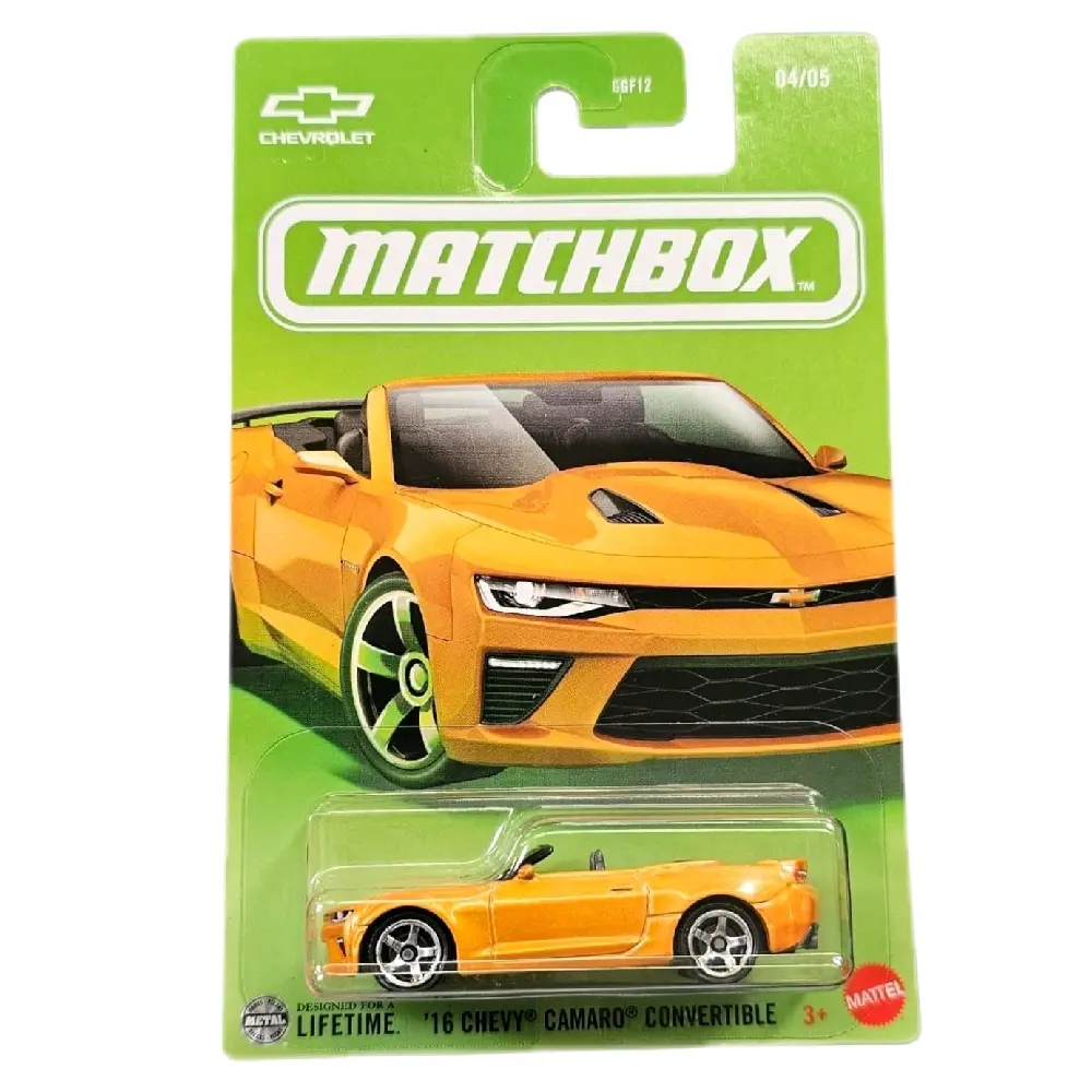 Matchbox '16 Chevy Camaro Convertible - Orange/Yellow Mainline