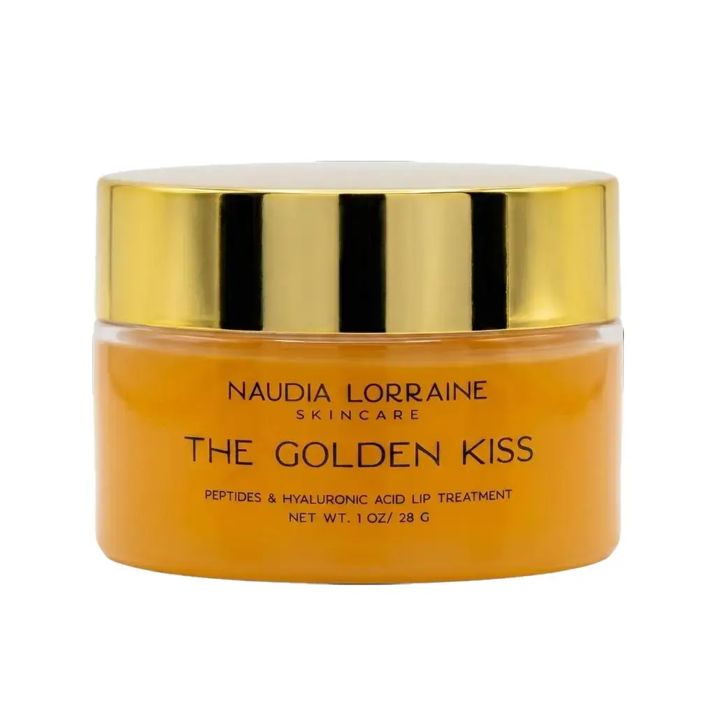 Naudia Lorraine Skincare The Golden Kiss Peptide Lip Treatment for Dry Lips, 28 G